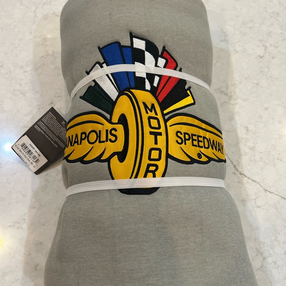 Indianapolis Motor Speedway Gray Blanket - Picture 2 of 4